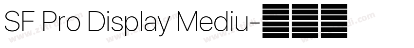 SF Pro Display Mediu字体转换